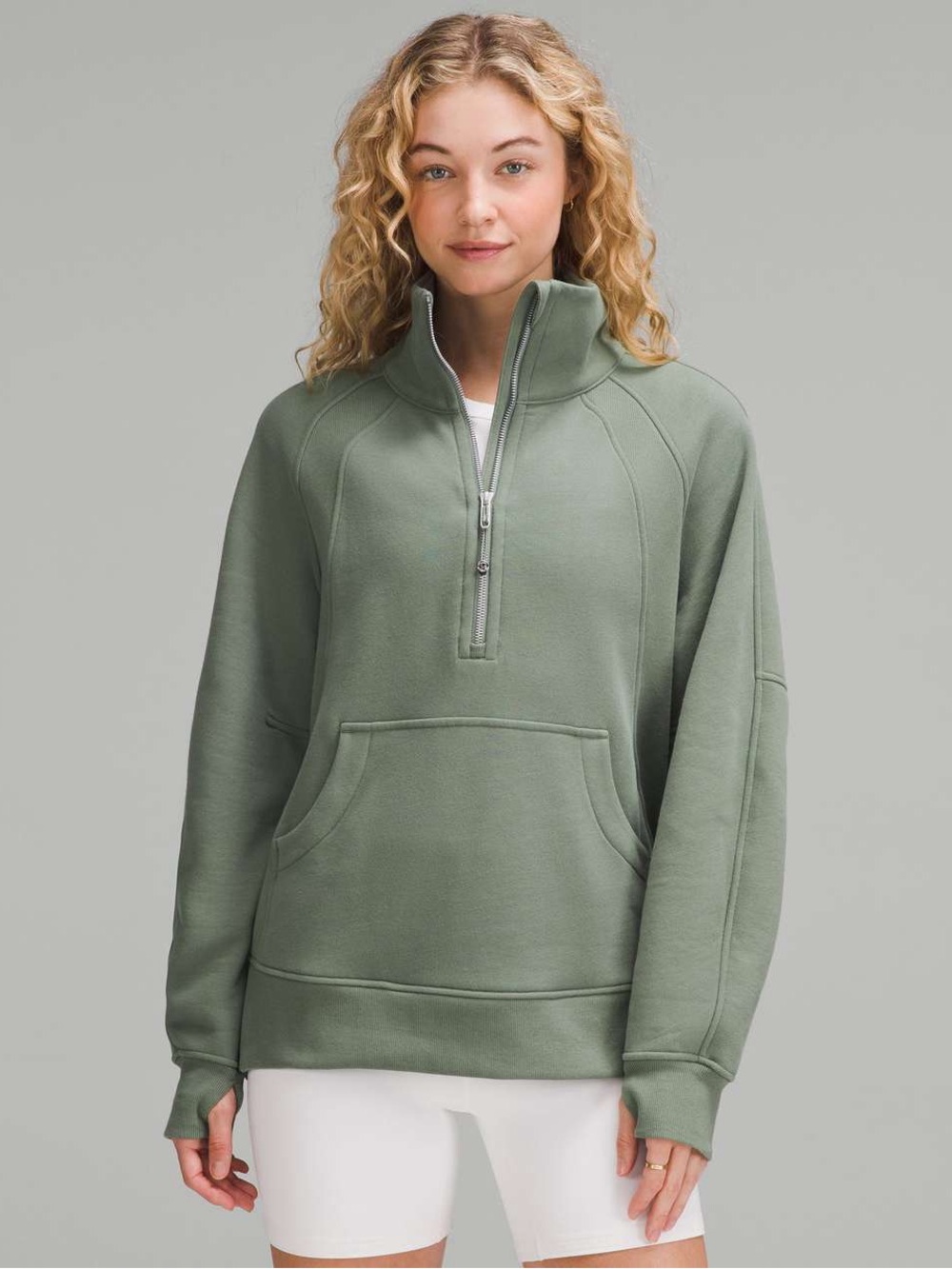 Lululemon Scuba Oversized Funnel-Neck Half Zip *Long
Grey Eucalyptus